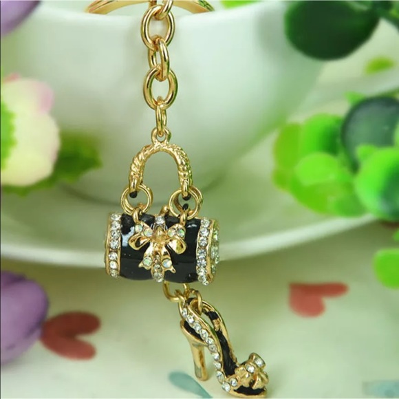 Crystal Rhinestone KeyRing - Picture 4 of 7